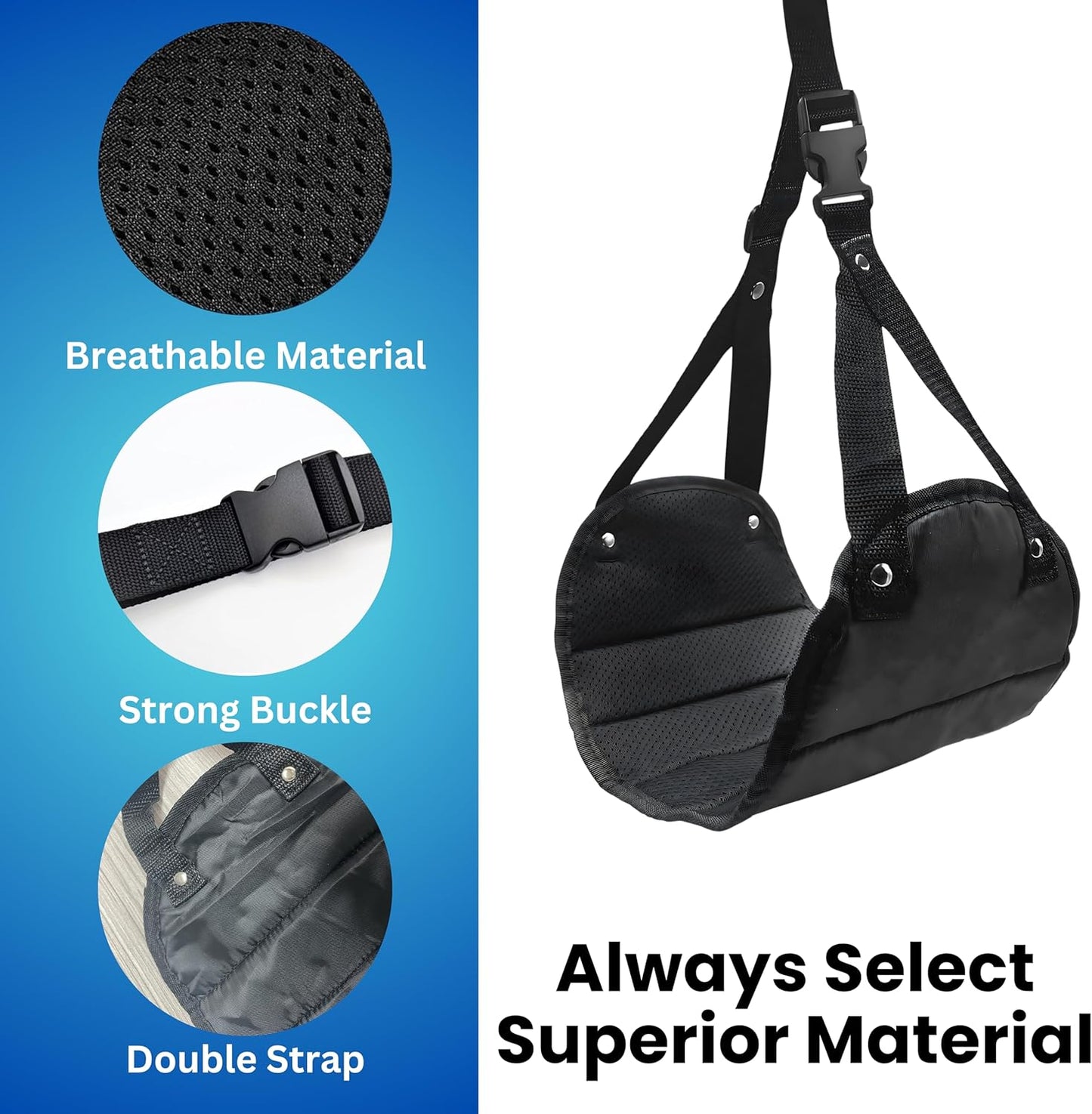 KUTABS Foot Hammock for Plane or Travel Pillow - Airplane Foot Hammock and Plane Foot Rest - Ultimate Travel Accessories with Sleep Mask and Ear Plugs