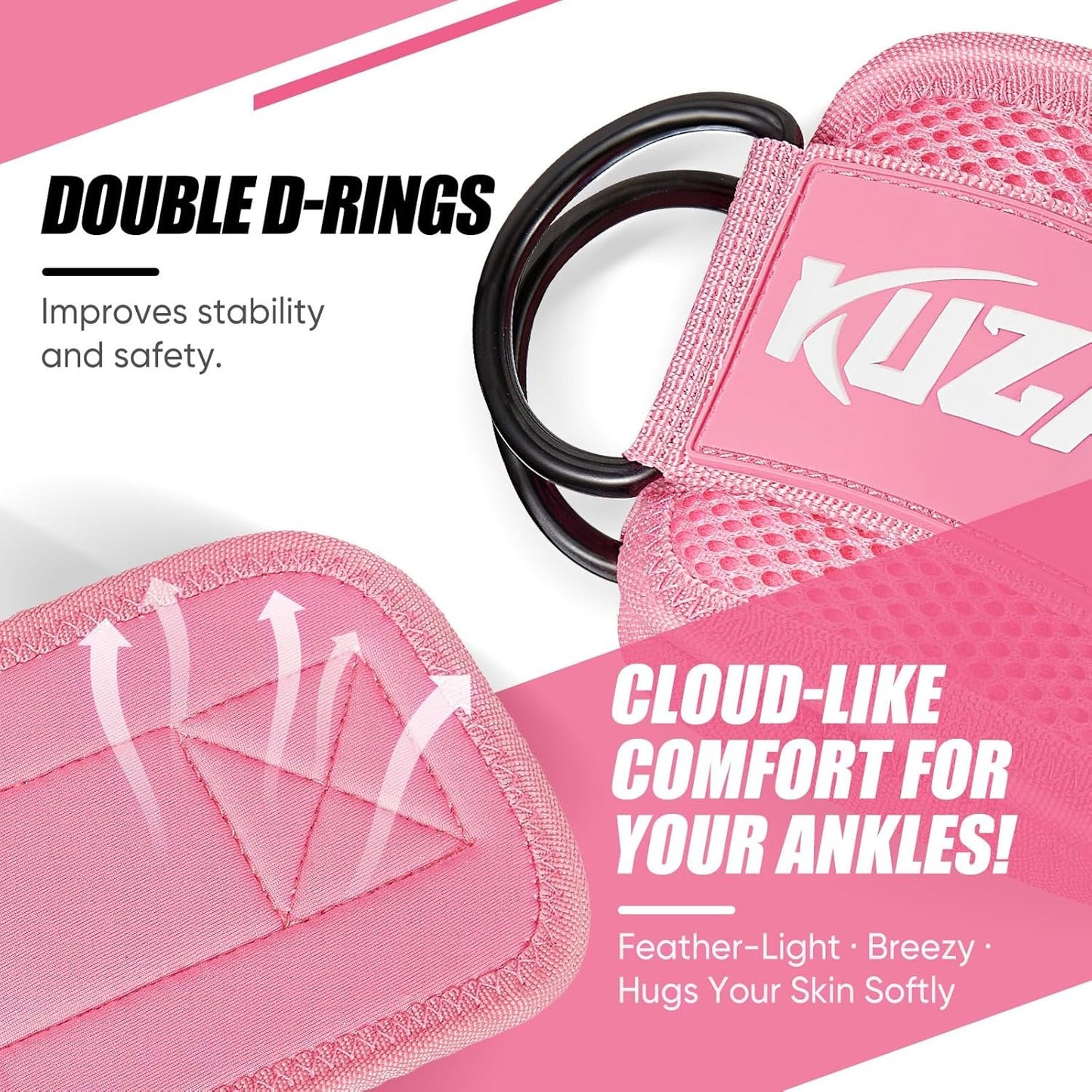 Resistance Bands with Ankle Straps, Ankle Weights Bands for Working Out, Exercise Bands for Women Leg and Glute, Booty Workout Equipment for Kickbacks, Butt and Hip Training
