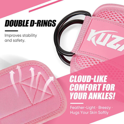 Resistance Bands with Ankle Straps, Ankle Weights Bands for Working Out, Exercise Bands for Women Leg and Glute, Booty Workout Equipment for Kickbacks, Butt and Hip Training