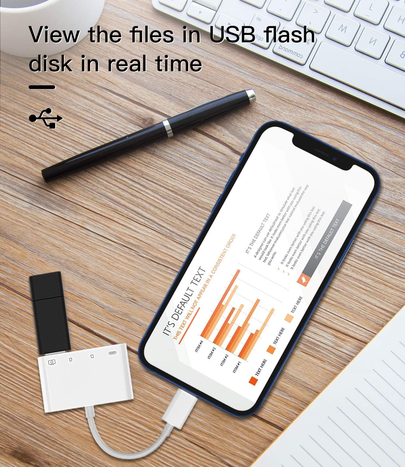 SD Card Reader for iPhone 14 13 Lightning to USB Micro TF Charger Cable Dongle OTG Adapter for Apple Camera Mouse Keyboard Memory Viewer Flash Drive Stick Cord Converter Photo Photography Accessories