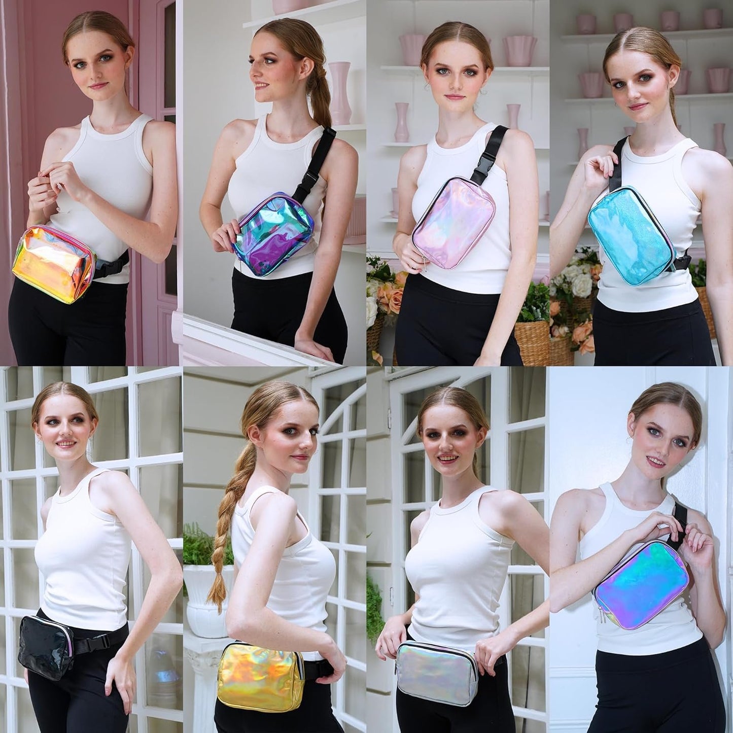 Sojourner Holographic Rave Fanny Pack - Packs for Festival Women, Men | Cute Fashion Waist Bag Belt Bags