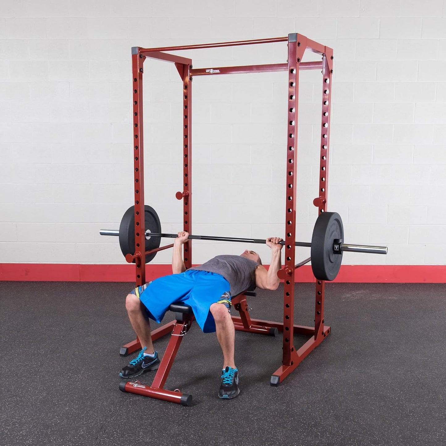 Best Fitness Power Rack, Red