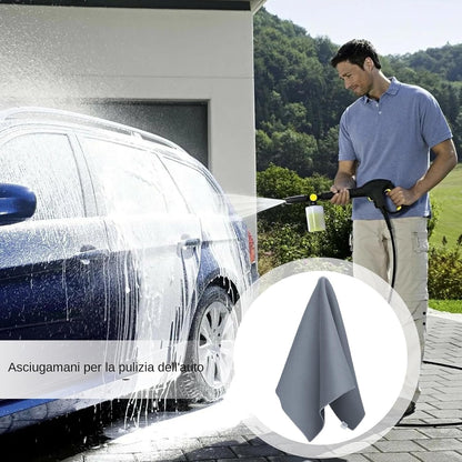 Generico Car Cleaning Towel, Double Sided Microfiber Rag, 11.81 x 23.62 Inches, Ultra Water Absorbent, Lint Streak Design, Auto Detailing for Car, Kitchen and Bathroom (Multicolour)