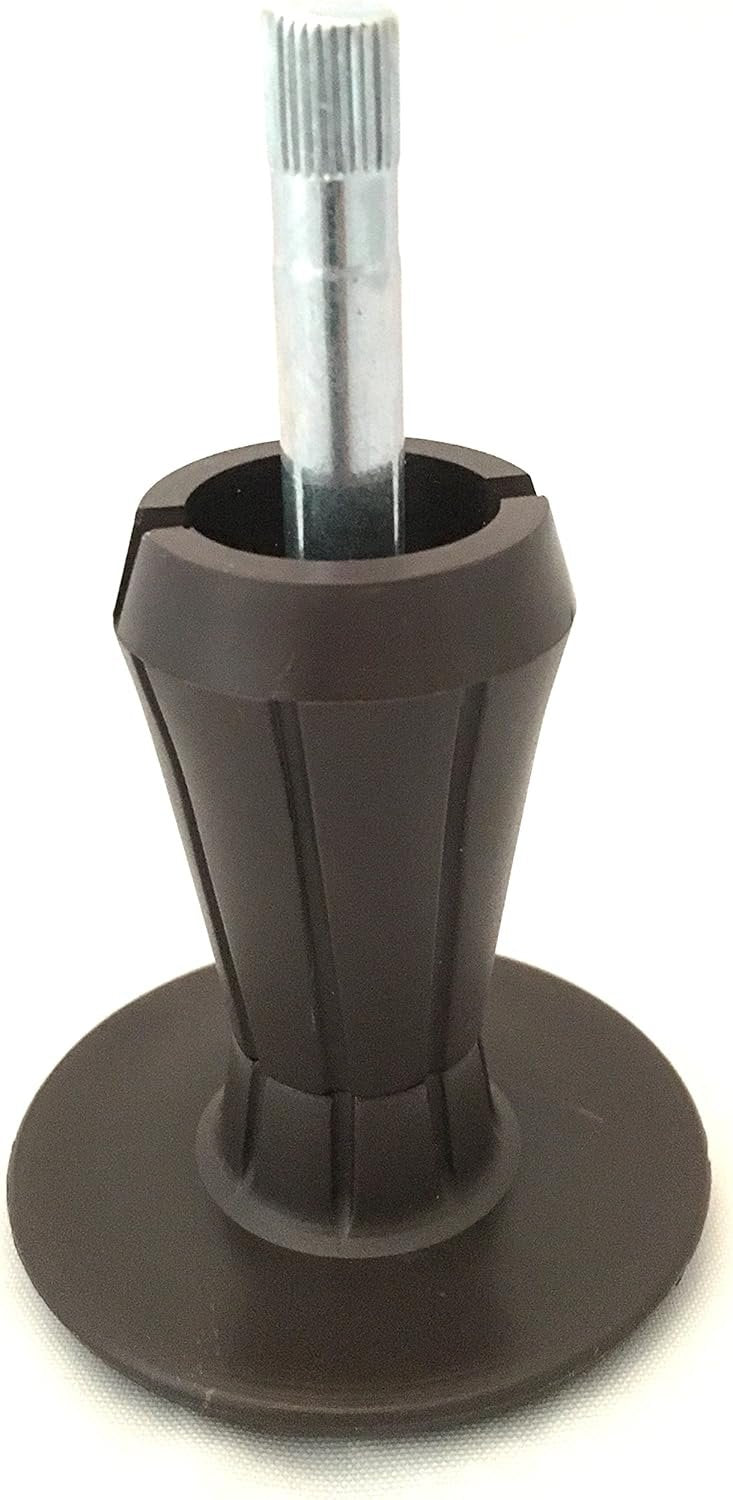 Steel Stem Plastic Bed Frame Glide | Sturdy Bed Frame Legs | Set of 4 | Protect Your Floor by Changing Your Bed Wheels with These Bed Frame Feet | Dark Brown | Set of 4