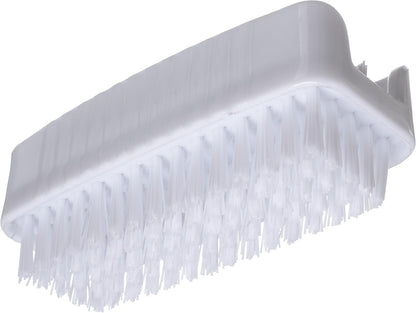 SPARTA 3623900 Plastic Hand Brush, Nail Brush with Polypropylene Bristles for Kitchens, Homes, Restaurants, 3.5 Inches, White, Dual Sided