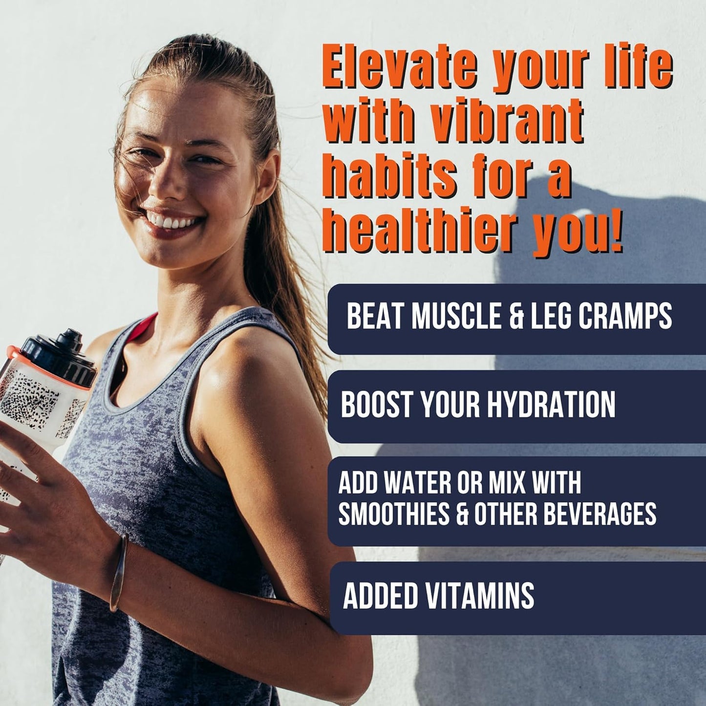 Keto K1000 Electrolyte Powder | Boost Energy & Beat Leg Cramps | No Maltodextrin or Sugar | Orange, Lighter Stevia Taste | 50 Servings