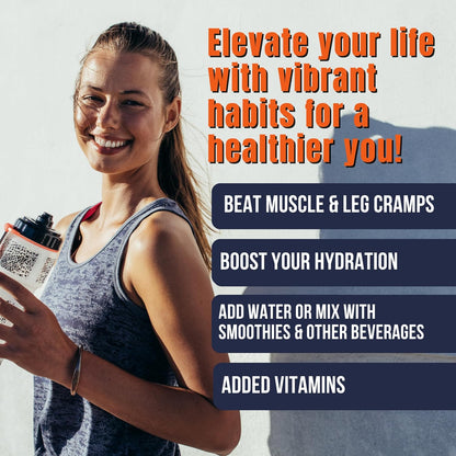 Keto K1000 Electrolyte Powder | Boost Energy & Beat Leg Cramps | No Maltodextrin or Sugar | Orange, Lighter Stevia Taste | 50 Servings