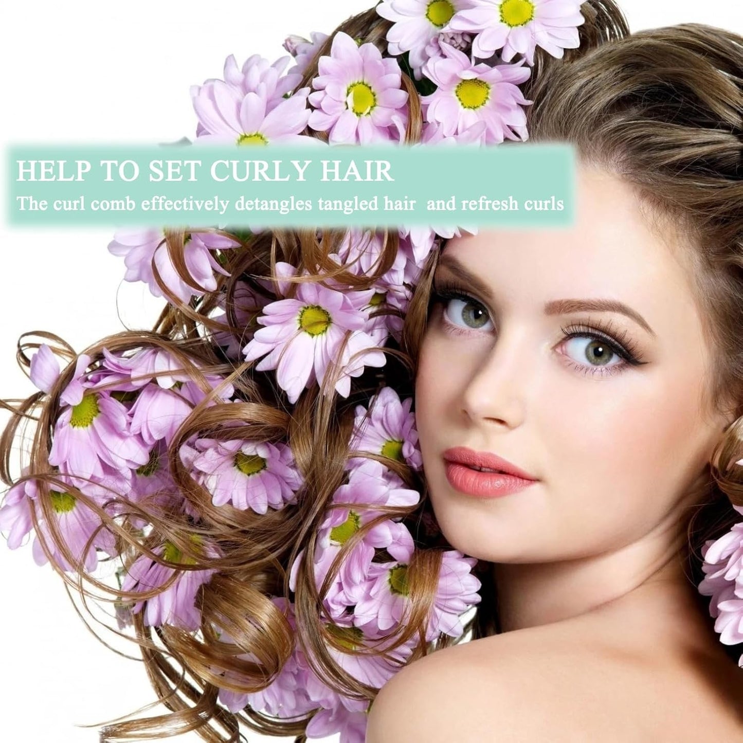 Curl Defining Brush-Curly Hair Comb for Shaping and Defining Curls,Brush for Curly Hair for Women Men (Purple)