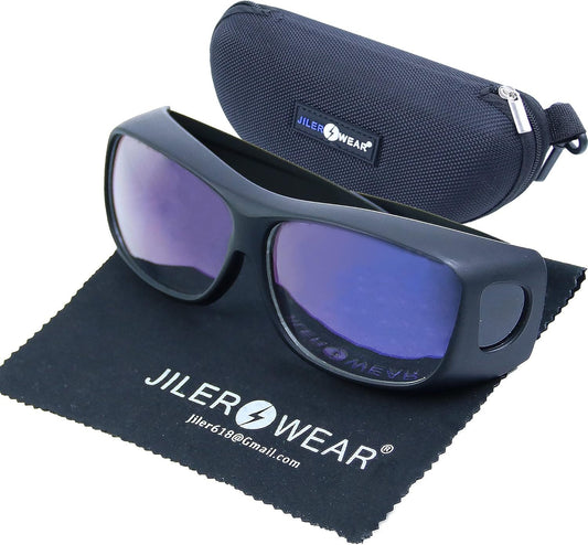 CO2 Laser Safety Protective Goggles Laser Glasses Eye Protection 10600nm Reflective Laser Proof Glasses CO2 Laser Engraving Cutting,9000-11000nm Glasses for Laser Protection with DIN CERTCO Certified…