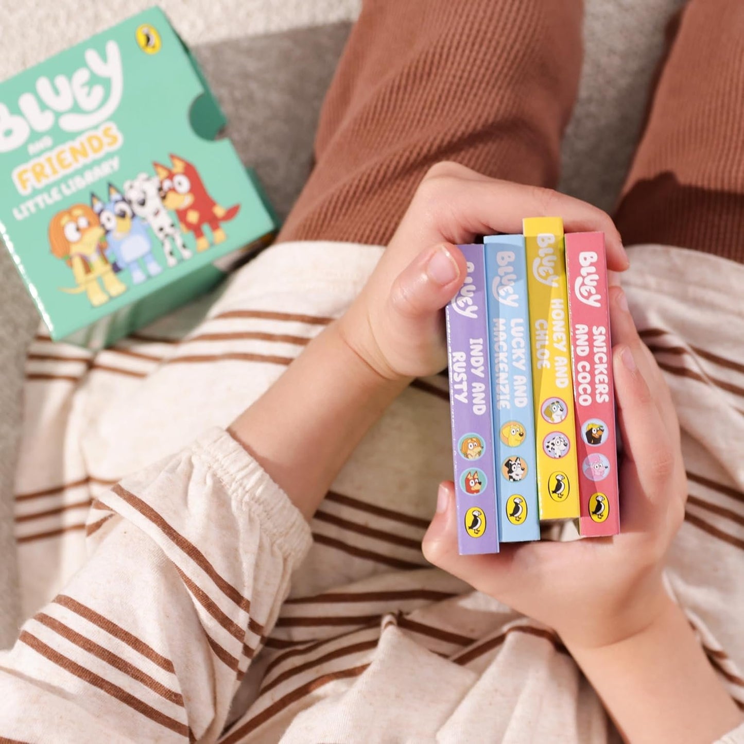 Penguin Bluey and Friends Little Library 4 in 1 Book - Board Book - 01 August 2023: 4 Books in 1