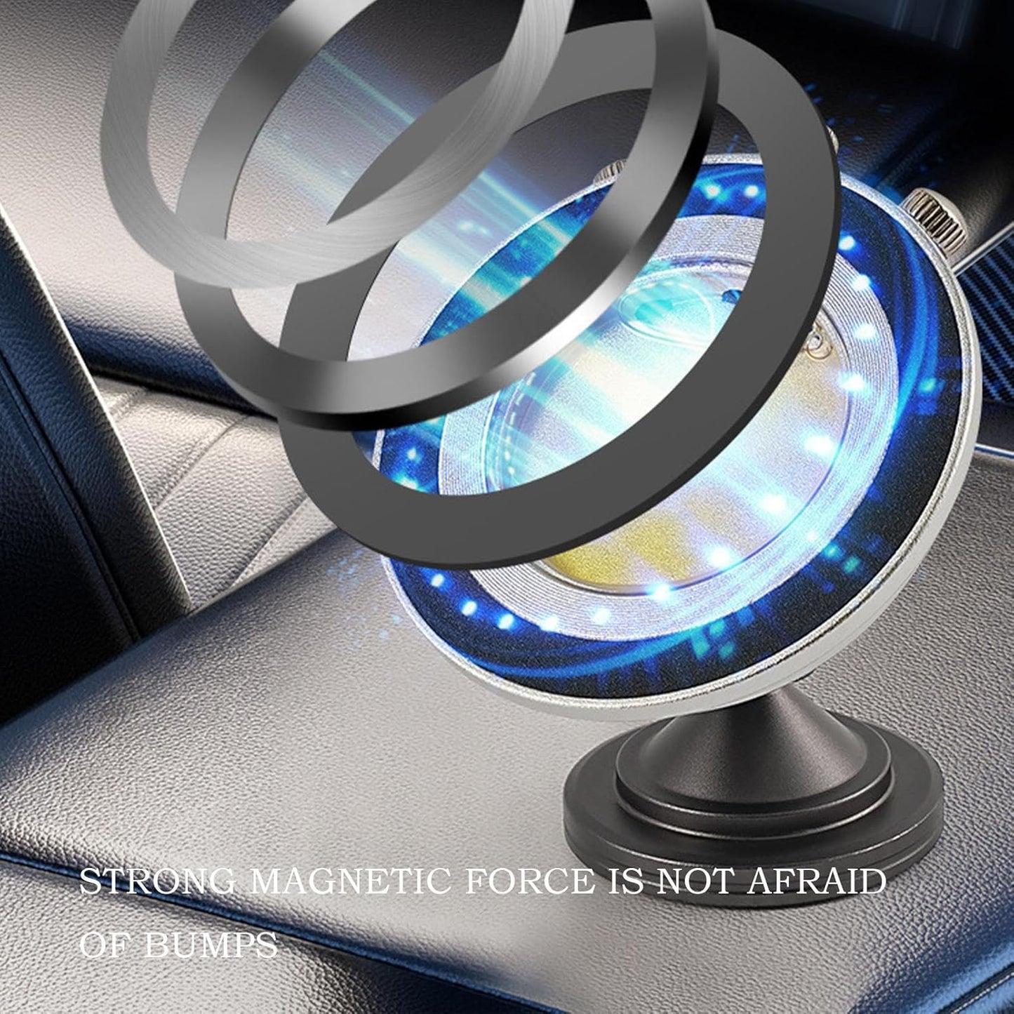 Car Aromatherapy Diffuser, Magnetic Cellphone Holder, 2.83x4.84x3.22 inches Refillable Vehicles Fragrance Diffuser for Home, Travel, Bedroom, Vehicle, Driving Use