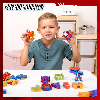 JOYIN Alphabet Robots Toys for Kids, ABC Learning Toys, Alphabots, Letters, Toddlers Education Toy, Carnival Prizes, Christmas Toys, Treasure Box and Prize for Classroom