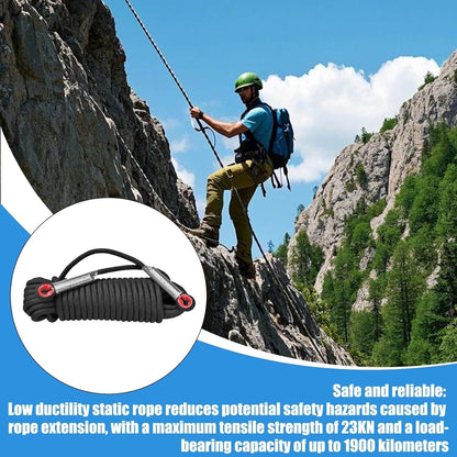 Climbing Rope, Workout Rope for Climbing, Mountaineering Safety Equipment, Outdoor Workouts Accessories, Survival Gear Hiking Training, Enhanced Knot Tying Usability