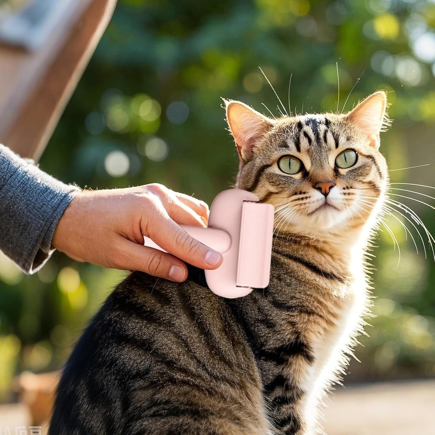 Dematting Comb Dogs, Shedding Brush, Grooming Tool for Mat Detangling, Hair Remover Matted, Pet Care Tools Dogs and Cat 9,45 pollici Dog and Cats, Comfort Grip Design