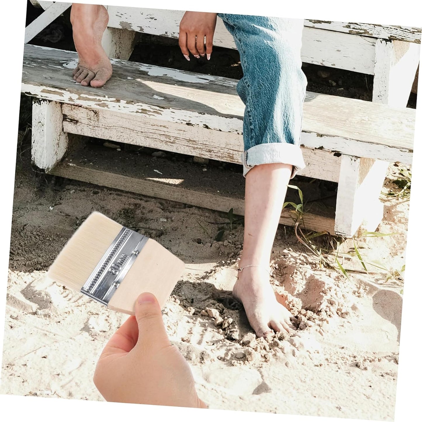 Alipis Spazzola Per La Rimozione Degli Accessori Da Spiaggia Essenziale Per La Pulizia Della Sabbia in Vacanza Per Le Donne