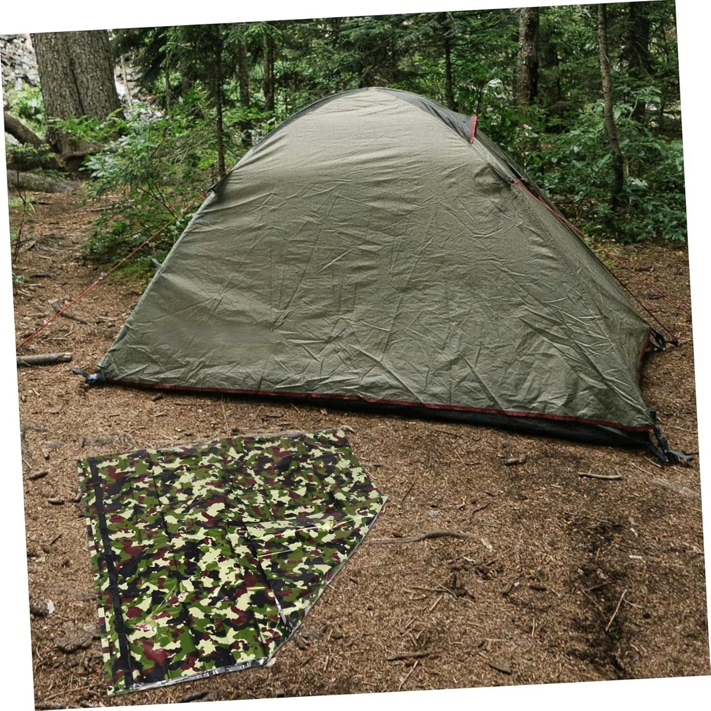 JUMPLAWN 1 Set Emergency Tent for Easy Setup Windproof Thermal Shelter Multiuse Bivy Sack for Outdoor Protection and Warmth Durable and Versatile Emergency Sleeping