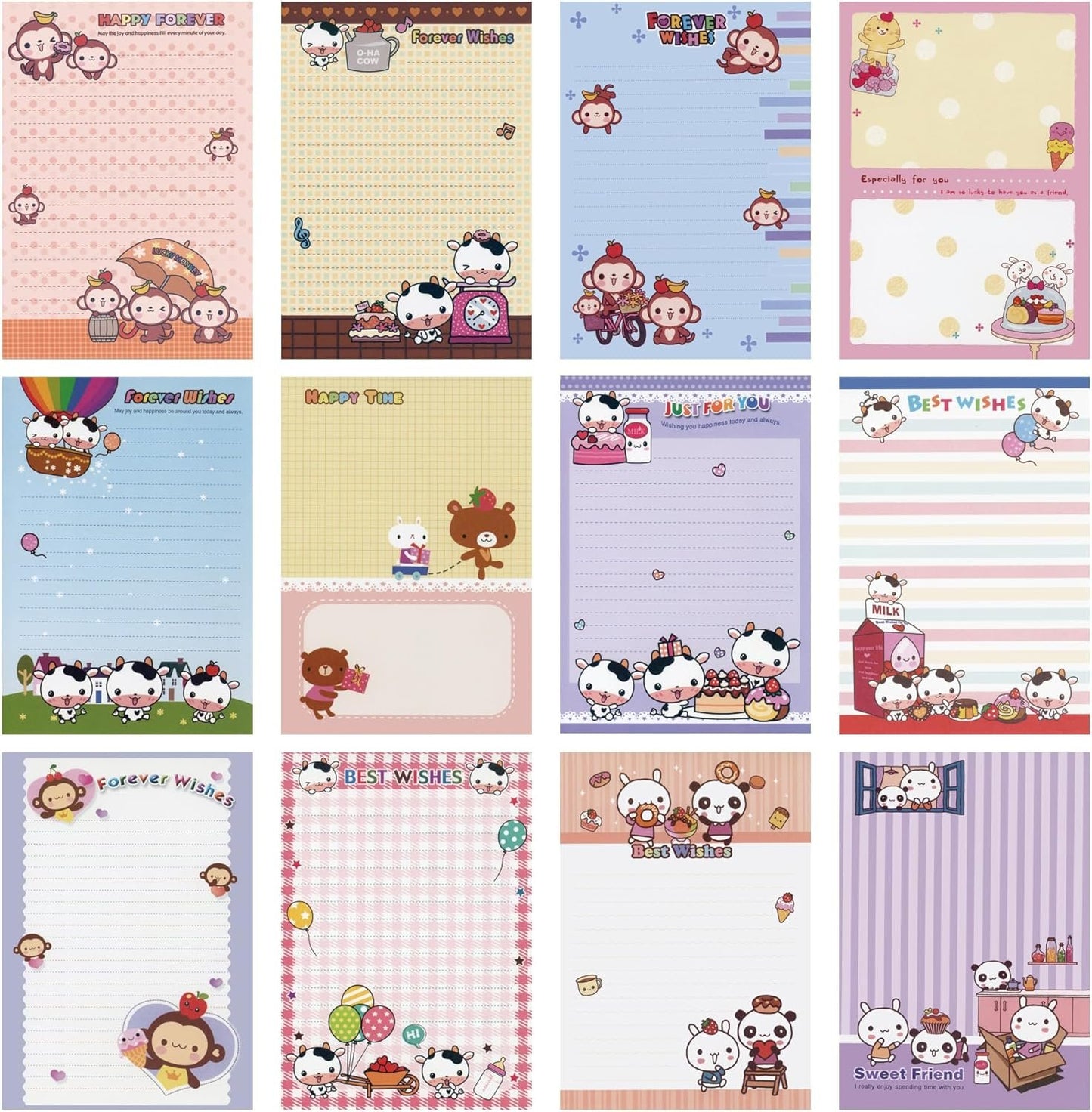 Generic Stationary 8.2 x 5.63 Inches 30 pcs Lovely Kawaii Special Design Chinese Style Stationery Writing Letter Paper Stationary Paper