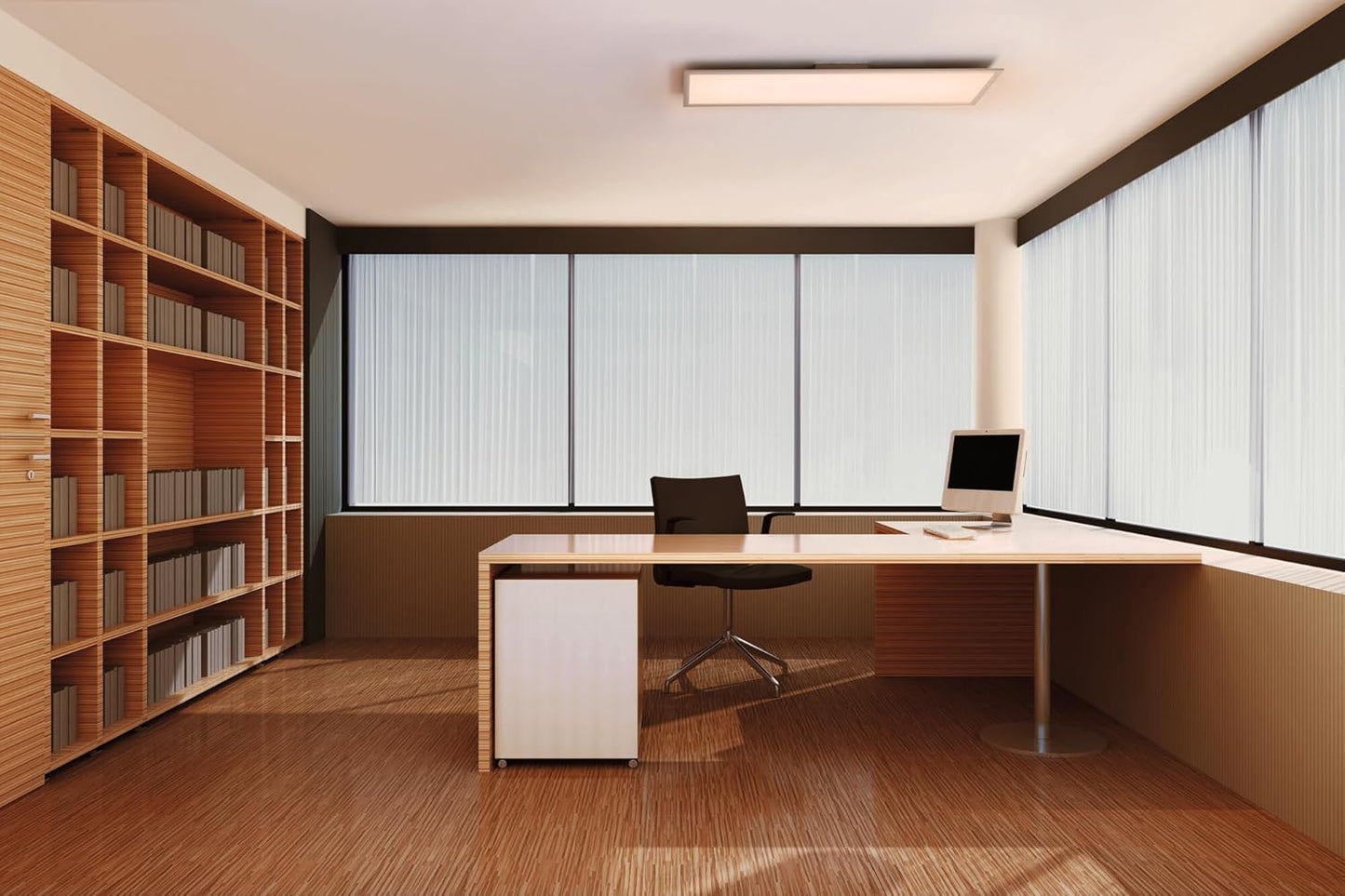 LEDVANCE WiFi Ceiling Light, Black, 40W, 2700LM, 3000-6500K, 60x60cm, Dimmable Wall Light, RGB Technology, Smart+Planon, Controlled via App or Alexa or Google Voice Assistant