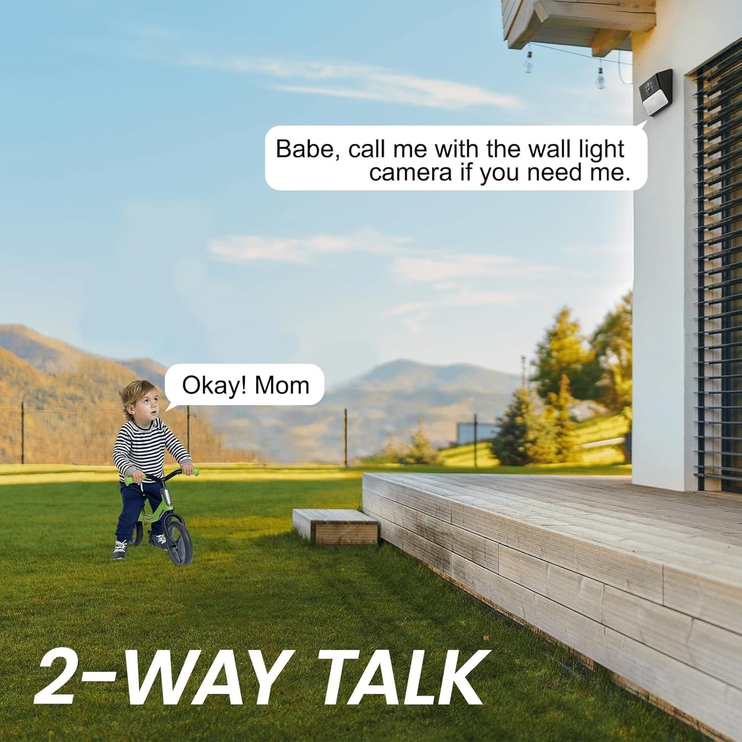 Outdoor Camera Wireless-2.4G 2K Solar Wall Light Cameras for Home Security with AI Motion Detection, Waterproof,Motion Activated Light, Siren Alarm Cloud/SD Storage, S2 (2.4G S2-Black-2Pack)