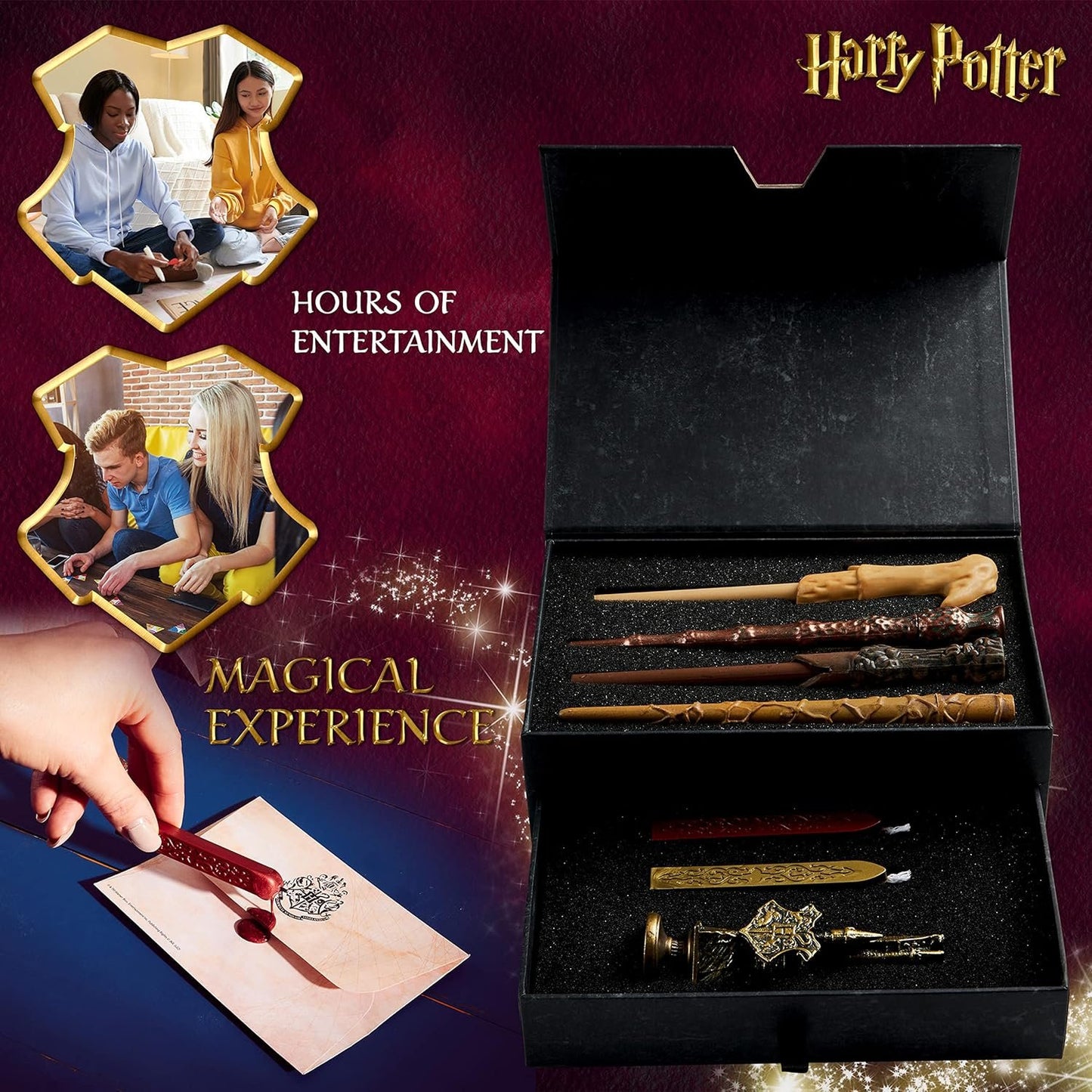 Harry Potter Stationery Set with Magic Pens, Envelopes, Writing Paper, Children and Adults, Letter Writing Set