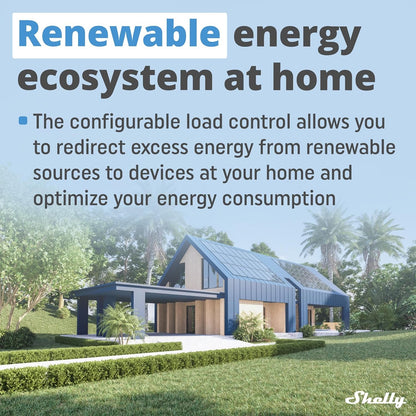 Shelly Pro EM 50A, Wi-Fi & Bluetooth Energy Meter with Contactor Control with Power Measurement, Home Automation, Compatible with Alexa & Google Home, iOS Android App, No Hub Required