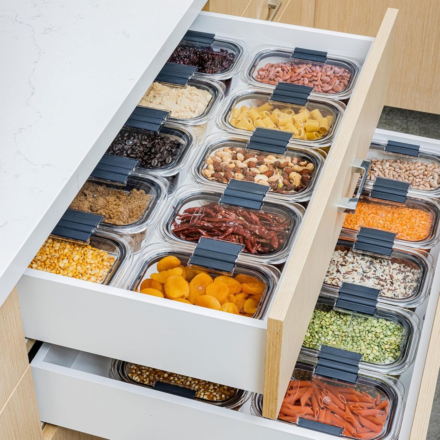 Rubbermaid 44-Piece Brilliance Food Storage Containers with Lids for Lunch, Meal Prep and Leftovers, Dishwasher Safe, Leak-Proof & BPA-Free