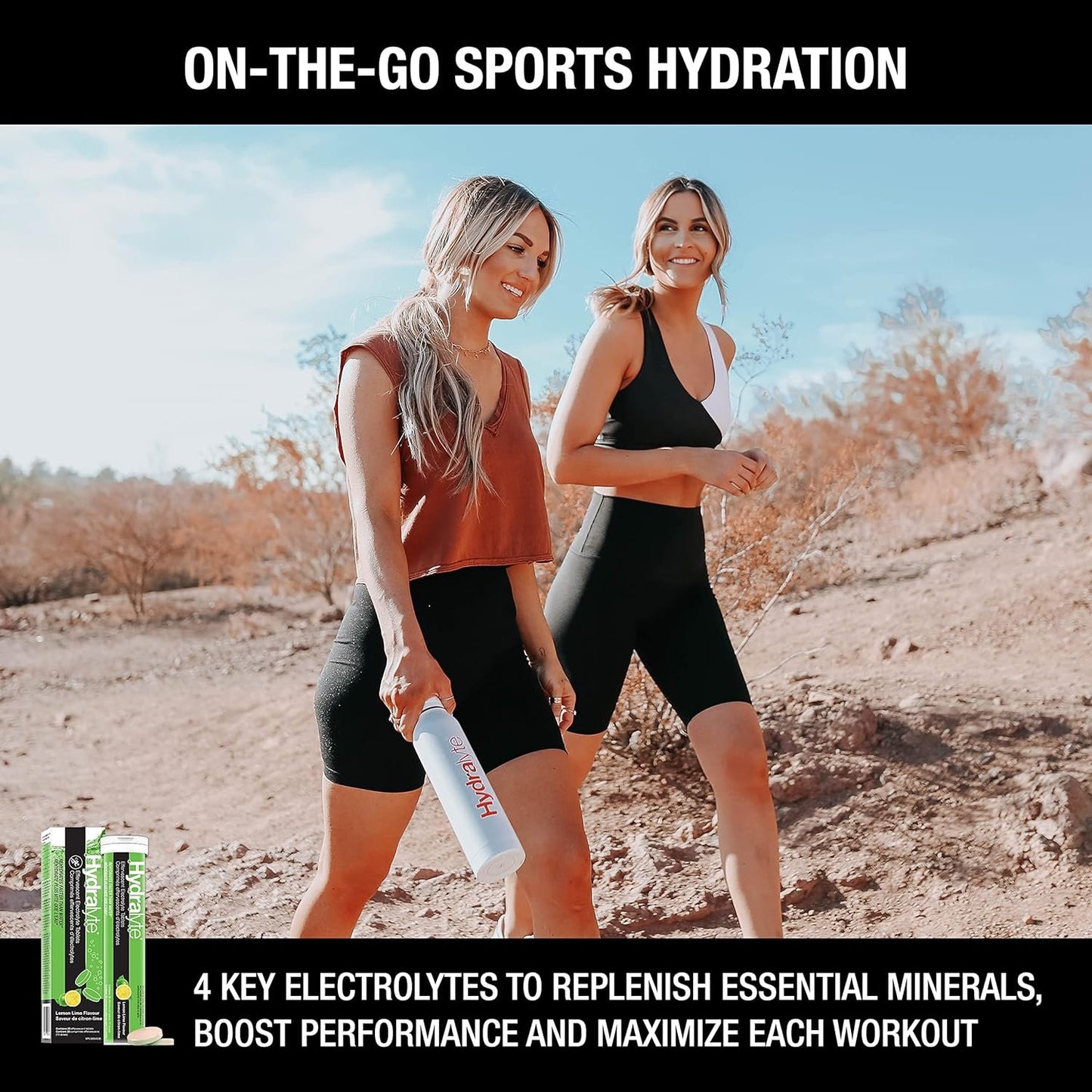 Hydralyte Electrolyte Tablets | Lemon Lime Flavored Electrolytes | Pre-Workout and Post-Workout Hydration Solution to Enhance Performance and Maximize Recovery | (2 Tablets per Serving, 40 Count)