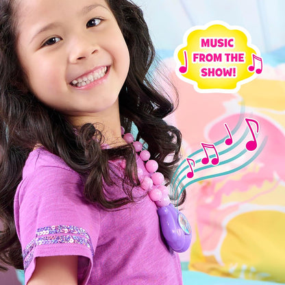 Just Play Disney Junior Ariel Ocean Glow Necklace, Kids Toys for Ages 3 Up by