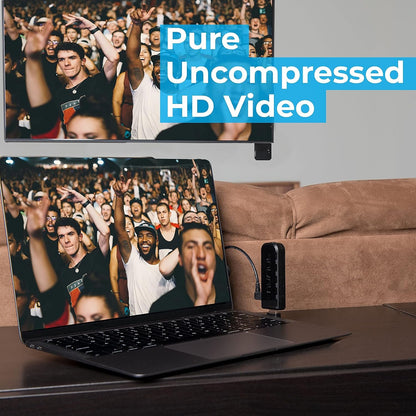 Nyrius Aries Pro Wireless HDMI Transmitter and Receiver to Stream HD 1080p 3D Video from Laptop, PC, Cable, Netflix, YouTube, PS4, Drones, Pro Camera, to HDTV/Projector/Monitor (NPCS600)