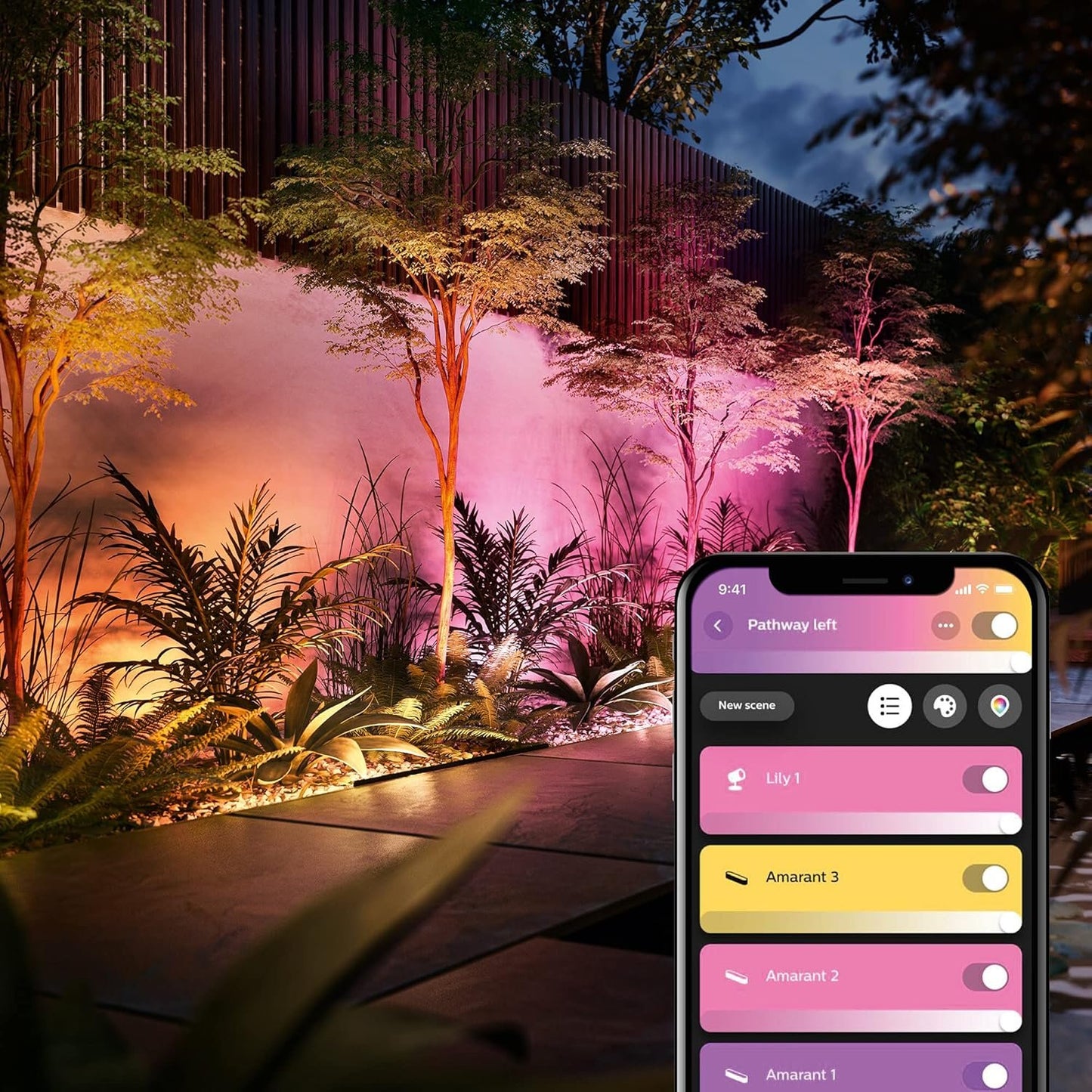 Philips Hue White & Colour Ambiance Amarant Smart Outdoor Linear Light