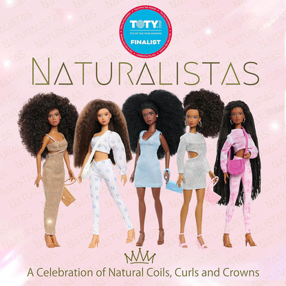 Just Play Naturalistas Liya Doll and Accessories 4C Textured Hair - Deep Brown Skin Tone - Designed and Developed by Purpose Toys