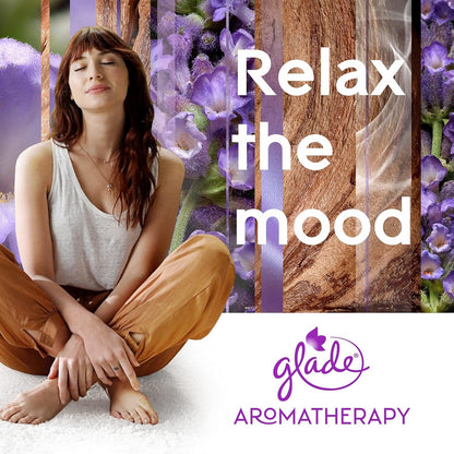 Glade Aromatherapy Diffuser & Essential Oil, Air Freshener for Home, Choose Calm Scent with Notes of Lavender & Sandalwood, 0.56 Fl Oz