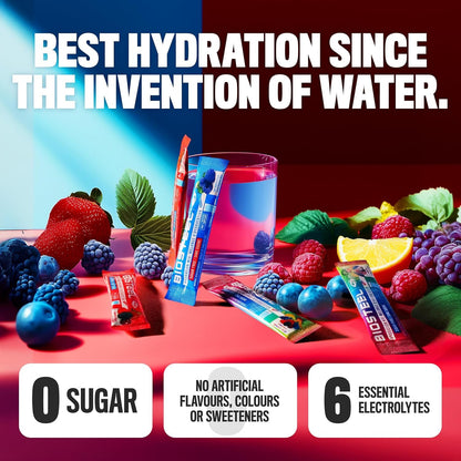 BIOSTEEL Zero Sugar Sports Hydration Mix Variety - Mixed Berry, Rainbow Twist & Blue Raspberry Flavours, 30 Packets