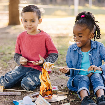Melissa & Doug Let's Explore Campfire S'Mores Play Set, Play Campfire Sets For Kids Ages 3+