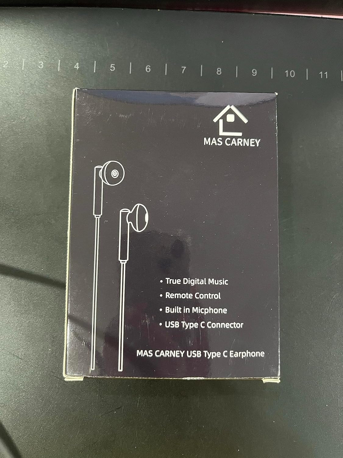 [2 Pack] MAS Carney TI3 Wired USB Type C Headphones, USB C Earbuds, Earphones with Microphone for Samsung S20, Huawei P30 P40, Oppo, Honor, Google Pixel and Other Smartphones with Type-C Interface