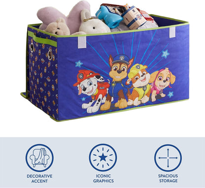 Idea Nuova Nickelodeon Paw Patrol Chase, Marshall and Skye Collapsible Children’s Storage Trunk, Durable with Lid