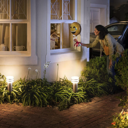 Philips Hue White Tuar, Paletto LED Smart da Esterno, Luce Bianca, Alluminio