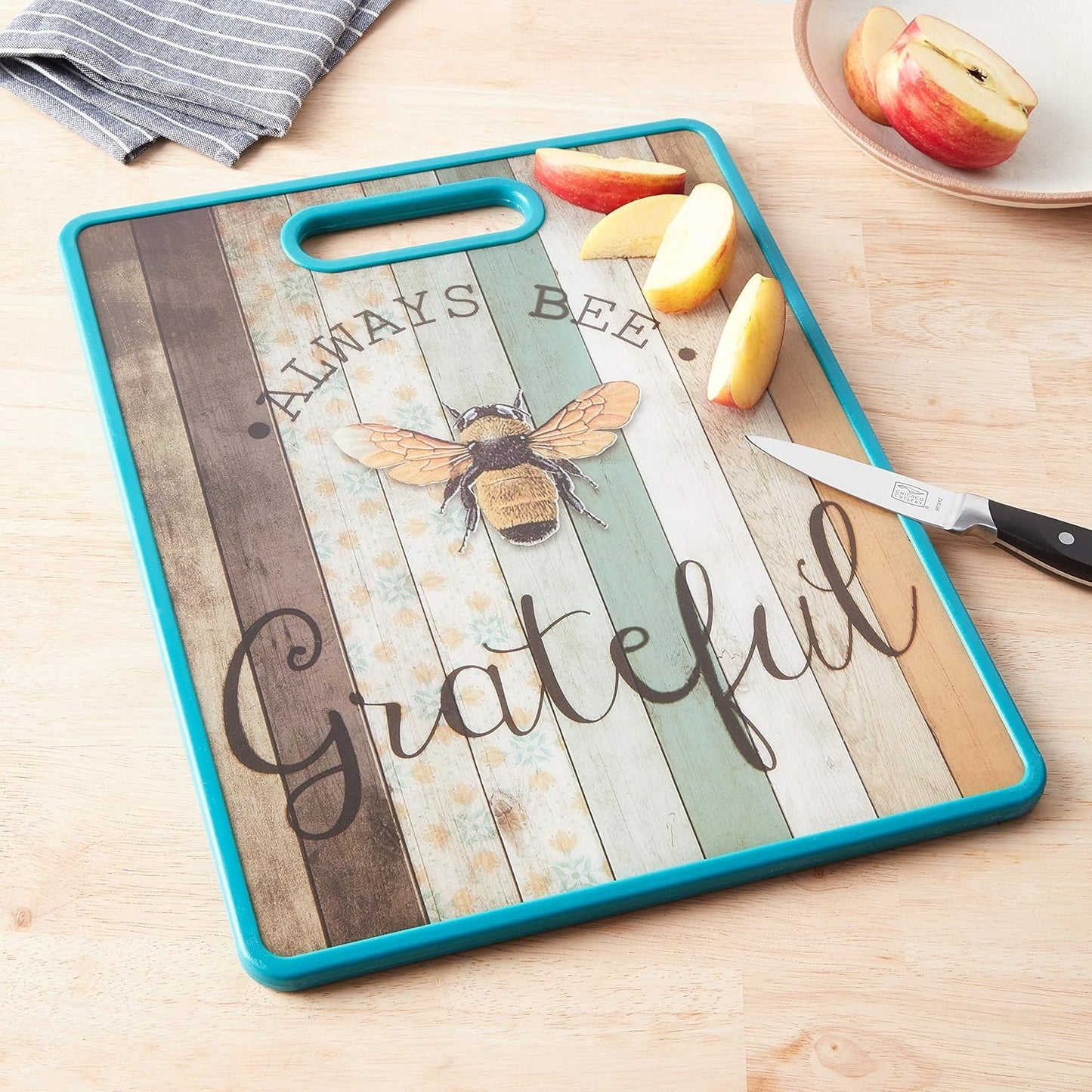 Boston Warehouse 27054 Always Bee Grateful Cutting Board