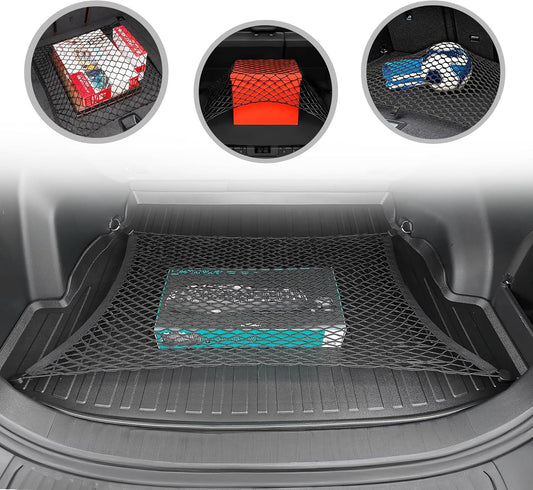 Rear Trunk Floor Style Mesh Cargo Net for Toyota RAV4 LE XLE 2019-2024 - Car Accessories - Premium Trunk Organizer and Storage - Cargo Net for SUV - Vehicle Carrier Organizer for Toyota RAV4