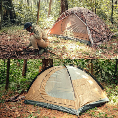 GEERTOP 2 Person 4 Season Backpacking Tent Waterproof Ultralight Camping Tent for 2 Man Double Layer All Weather Easy Setup Tents for Outdoor Survival, Hiking, Backpack Travel, Mountaineering