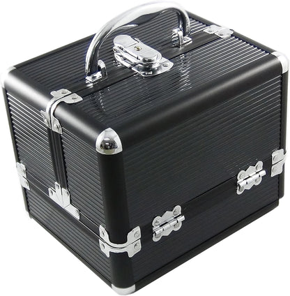 DynaSun - 22 cm Aluminium Beauty Case, Black, Travel Beauty Cases