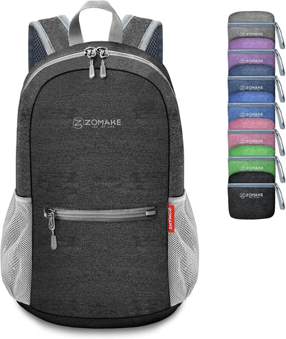 ZOMAKE 10L Travel Backpack - Lightweight Folding Backpacks, Small Hiking Daypack for Camping Outdoor Walking Cycling Holiday