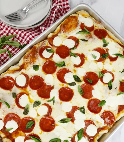 USA Pan Bakeware Half Sheet Pan, Warp Resistant Nonstick Baking Pan, Made in the USA from Aluminized Steel