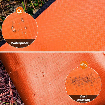 E EASTSTORM 210 x 150 cm Thickened Emergency Blanket Sleeping Bag Survival Bivvy Bag Rescue Blankets Tarp Waterproof Thermal Blanket Tarp Tent Tarp Ultralight Cold Protection for Camping