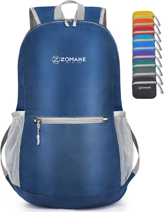ZOMAKE Ultralight Packable Backpack 20L, Small Foldable Hiking Backpacks Water Resistant Light Daypack for Outdoor Hiking
