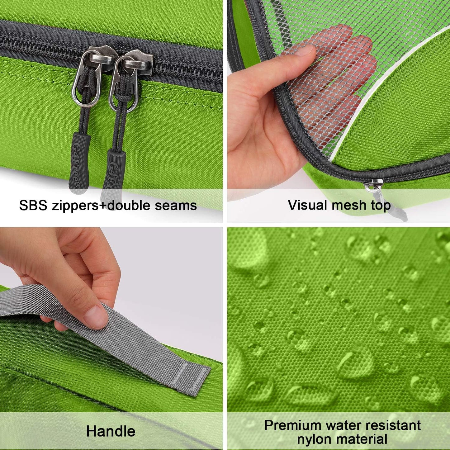 G4Free Packing Cubes 6pcs Set Travel Accessories Organizers Versatile Travel Packing Bags