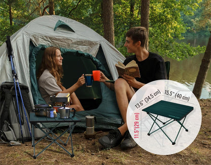 TREKOLOGY Portable Camping Table â€“ Lightweight Aluminium Folding Table with Carry Bag for Outdoor, Picnic, Beach, Hiking, BBQ, and Travel â€“ Compact & Sturdy Design
