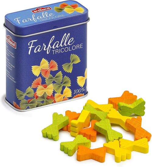 Erzi - 17176 Tricolour Butterfly Pasta in Toy Box, Multicoloured, 7 x 3 x 8.2 cm, Ages 3 and up,