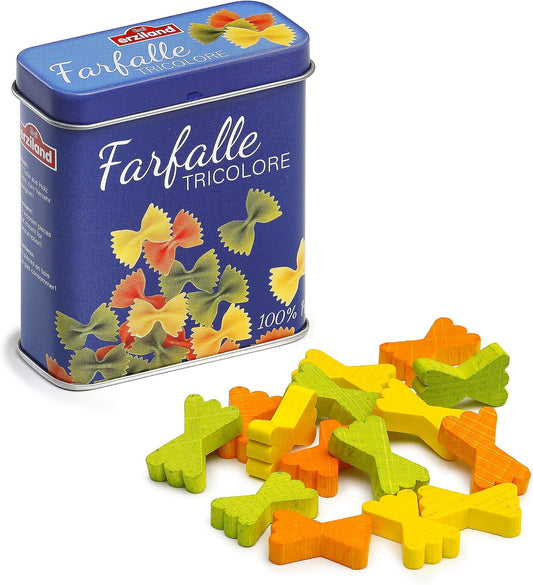 Erzi - 17176 Tricolour Butterfly Pasta in Toy Box, Multicoloured, 7 x 3 x 8.2 cm, Ages 3 and up,