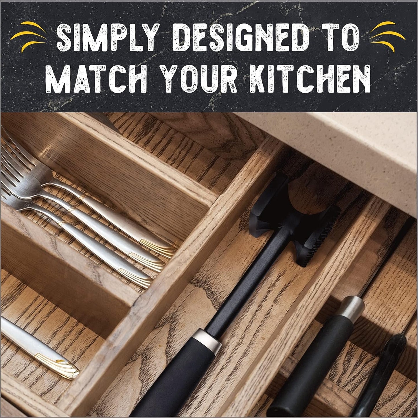 Checkered Chef Meat Tenderizer Hammer - Dishwasher Safe Metal Mallet for Tenderizing Chicken, Beef, Pork & Nuts with Non-Slip Grip - Kitchen Gadgets and Tools